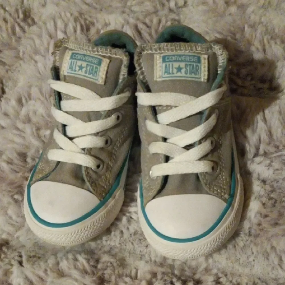 Baby Converse Gray and White Sneakers Classic Canvas Design